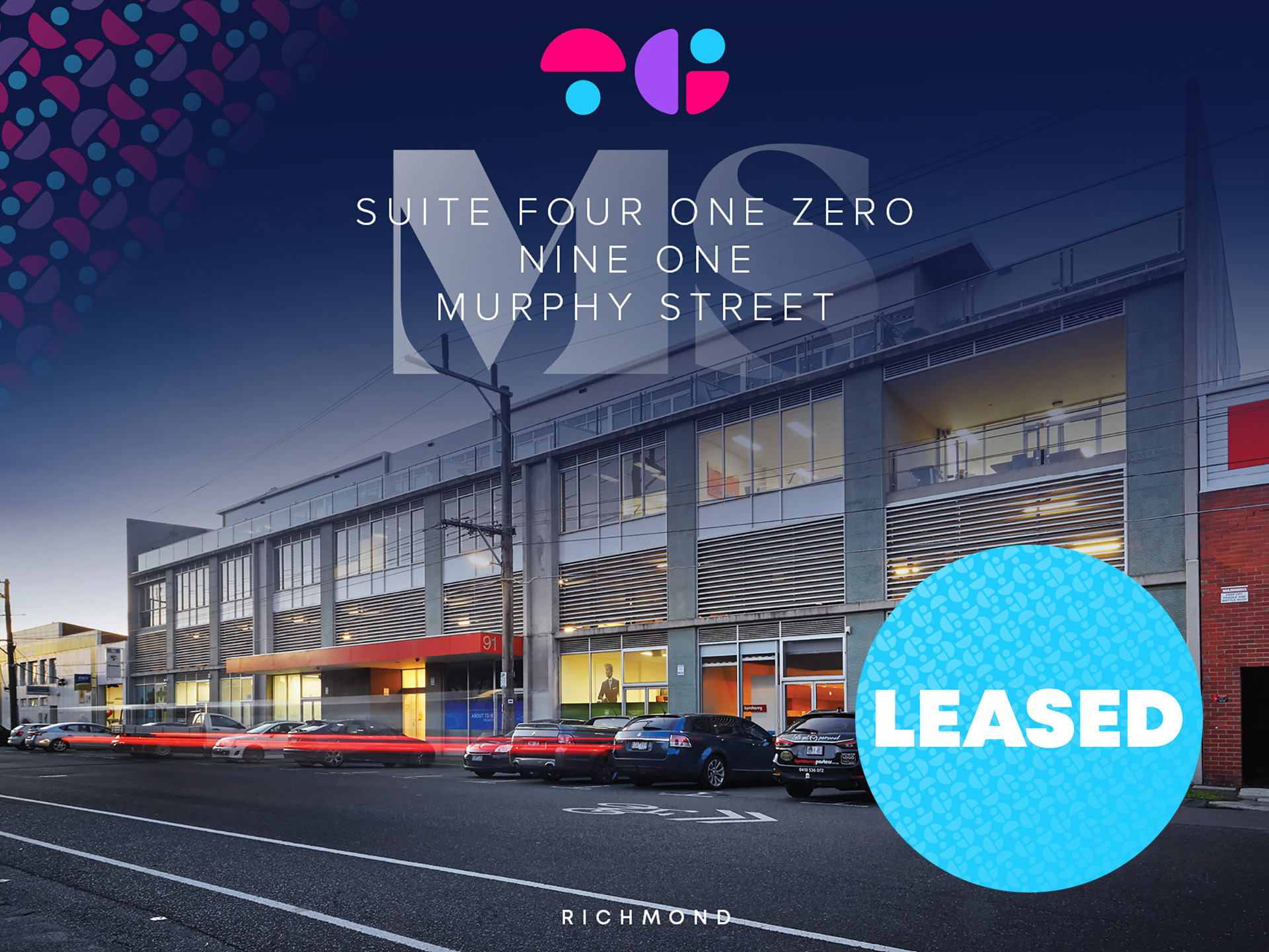 TCI 410/91 Murphy Street Richmond Lease Leased