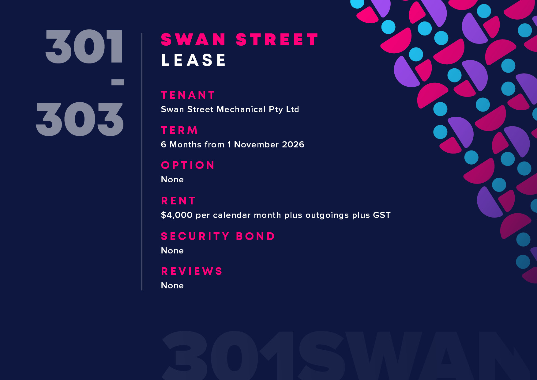 301 - 303 Swan Street Richmond TCI Sale Sold
